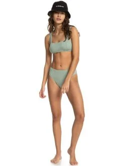 Quiksilver Classic 2022 - Haut De Bikini Taille Haute Pour Femme -Surf Soldes eqwx403056 quiksilverw gfy0 frt9