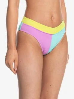 Quiksilver Color Block 2022 - Bas De Bikini Taille Haute Pour Femme