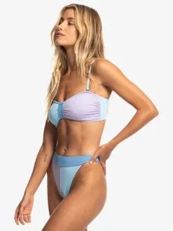 Quiksilver X Stranger Things Lenora 2022 - Bas De Bikini Taille Haute Pour Femme -Surf Soldes eqwx403119 quiksilverw bfa0 frt2