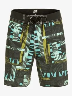 Quiksilver Blank Canvas Gregg Kaplan Scallop 18" - Boardshort Pour Homme -Surf Soldes eqybs04794 quiksilverv kvj6 frt1