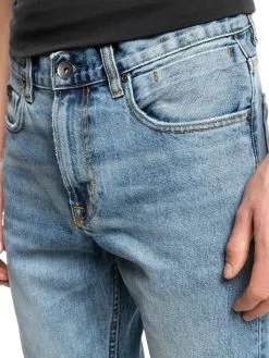 Quiksilver Modern Wave Salt Water - Jean Straight Fit Pour Homme -Surf Soldes eqydp03409 quiksilverw bkj0 frt3