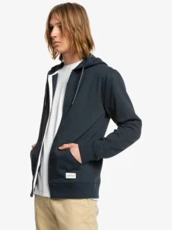 Quiksilver Essentials - Sweat à Capuche Demi-zip En Matière Biologique Pour Homme -Surf Soldes eqyft04113 quiksilverw byj0 frt2