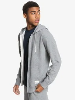 Quiksilver Essentials - Sweat à Capuche Demi-zip En Matière Biologique Pour Homme -Surf Soldes eqyft04113 quiksilverw sjsh frt3