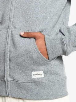 Quiksilver Essentials - Sweat à Capuche Demi-zip En Matière Biologique Pour Homme -Surf Soldes eqyft04113 quiksilverw sjsh frt4