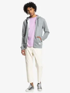 Quiksilver Essentials - Sweat à Capuche Demi-zip En Matière Biologique Pour Homme -Surf Soldes eqyft04113 quiksilverw sjsh frt9