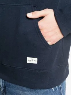 Quiksilver Essentials - Sweat à Capuche En Matière Biologique Pour Homme -Surf Soldes eqyft04114 essentialshoodterryw byj0 frt3