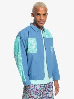 Quiksilver X Stranger Things The Hawkins 2022 - Veste Vintage Pour Homme -Surf Soldes eqyjk03936 quiksilverw blc0 frt3