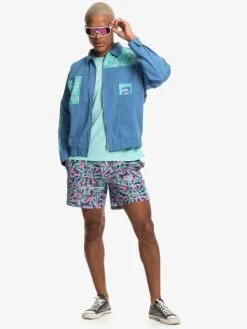 Quiksilver X Stranger Things The Hawkins 2022 - Veste Vintage Pour Homme -Surf Soldes eqyjk03936 quiksilverw blc0 frt8
