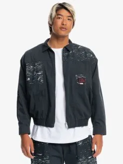 Quiksilver X Stranger Things Upside Down 2022 - Veste Vintage Pour Homme