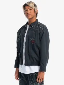 Quiksilver X Stranger Things Upside Down 2022 - Veste Vintage Pour Homme -Surf Soldes eqyjk03937 quiksilverw kvj0 frt3
