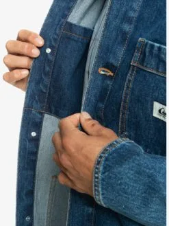 Quiksilver Legendary Worker - Veste En Denim Pour Homme -Surf Soldes eqyjk03952 quiksilverw bygw frt4