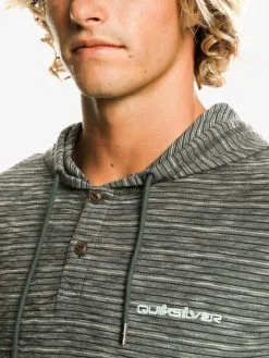 Quiksilver Kentin - T-shirt Manches Longues à Capuche Pour Homme -Surf Soldes eqykt04282 quiksilverw bsl3 frt3