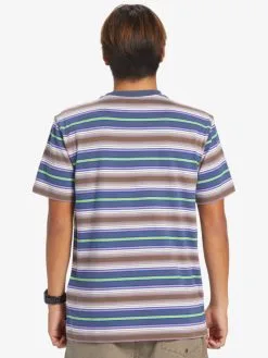 Quiksilver Geller Stripe - T-shirt Pour Homme -Surf Soldes eqykt04286 quiksilverw byg3 bck1