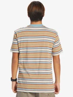 Quiksilver Geller Stripe - T-shirt Pour Homme -Surf Soldes eqykt04286 quiksilverw thy3 bck1