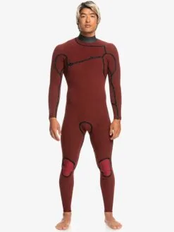 Quiksilver 3/2 Mm Highline - Combinaison De Surf Zip Poitrine Pour Homme -Surf Soldes eqyw103157 quiksilverw kvd0 bck7
