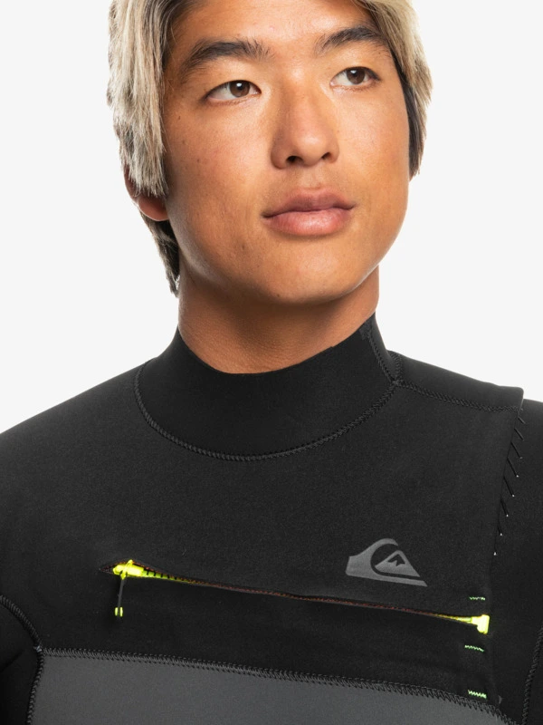 Quiksilver 4/3mm Highline - Combinaison De Surf Zip Poitrine Pour Homme 4 Quiksilver 4/3mm Highline - Combinaison De Surf Zip Poitrine Pour Homme – Image 4