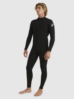 Quiksilver 3/2mm Everyday Sessions - Haut En Néoprène Back Zip Pour Homme -Surf Soldes eqyw103181 quiksilverw kvd0 sd1