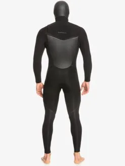 Quiksilver 4/3mm Marathon Sessions - Combinaison De Surf à Capuche Avec Zip Poitrine Pour Homme -Surf Soldes eqyw203028 quiksilverw kvd0 bck1