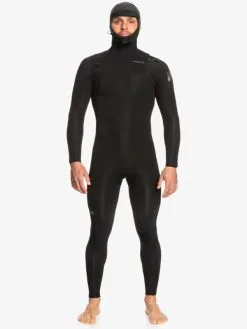 Quiksilver 4/3mm Everyday Sessions - Combinaison De Surf à Capuche Avec Zip Poitrine Pour Homme