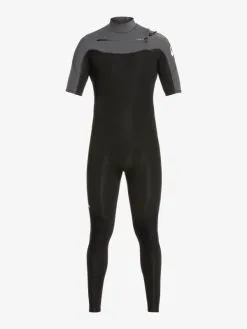 Quiksilver 2/2mm Everyday Sessions - Springsuit Manches Courtes Zip Poitrine Pour Homme -Surf Soldes eqyw303020 quiksilverv ksa0 frt1