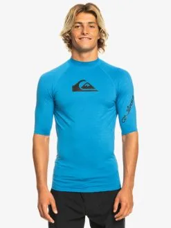 Quiksilver All Time - Lycra Manches Courtes UPF 50 Pour Homme -Surf Soldes eqywr03358 quiksilverw brth frt1
