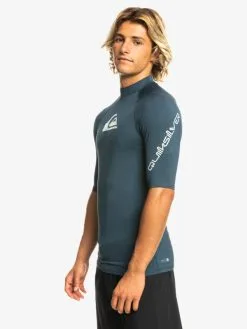 Quiksilver All Time - Lycra Manches Courtes UPF 50 Pour Homme -Surf Soldes eqywr03358 quiksilverw byjh frt2