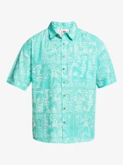 Quiksilver X Stranger Things Tribal Shirt 2022 - Chemise à Manches Courtes Pour Homme -Surf Soldes eqywt04451 quiksilverv bfk6 frt1