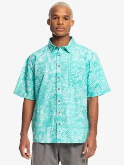 Quiksilver X Stranger Things Tribal Shirt 2022 - Chemise à Manches Courtes Pour Homme -Surf Soldes eqywt04451 quiksilverw bfk6 frt5