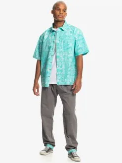 Quiksilver X Stranger Things Tribal Shirt 2022 - Chemise à Manches Courtes Pour Homme -Surf Soldes eqywt04451 quiksilverw bfk6 frt9