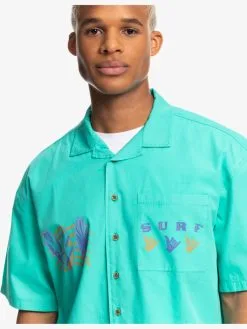 Quiksilver X Stranger Things The Mike 2022 - Chemise à Manches Courtes Pour Homme -Surf Soldes eqywt04452 quiksilverw gmj0 frt3