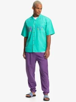 Quiksilver X Stranger Things The Mike 2022 - Chemise à Manches Courtes Pour Homme -Surf Soldes eqywt04452 quiksilverw gmj0 frt9