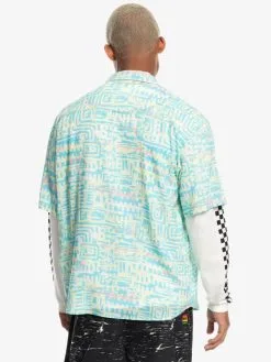 Quiksilver X Stranger Things The Argyle 2022 - Chemise à Manches Courtes Pour Homme -Surf Soldes eqywt04453 quiksilverw yje6 bck1