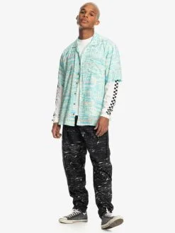 Quiksilver X Stranger Things The Argyle 2022 - Chemise à Manches Courtes Pour Homme -Surf Soldes eqywt04453 quiksilverw yje6 frt9