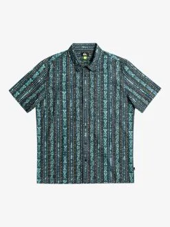 Quiksilver Tracks - Chemise Manches Courtes Pour Homme -Surf Soldes eqywt04463 quiksilverf bsl6 frt1