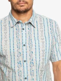 Quiksilver Tracks - Chemise Manches Courtes Pour Homme -Surf Soldes eqywt04463 quiksilverw sfv6 frt4