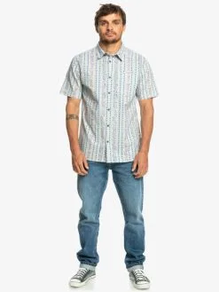 Quiksilver Tracks - Chemise Manches Courtes Pour Homme -Surf Soldes eqywt04463 quiksilverw sfv6 frt9