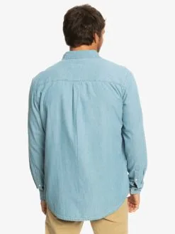 Quiksilver Authentic Paradise - Chemise Manches Longues En Denim Pour Homme -Surf Soldes eqywt04471 quiksilverw bfmw bck1