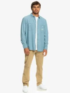 Quiksilver Authentic Paradise - Chemise Manches Longues En Denim Pour Homme -Surf Soldes eqywt04471 quiksilverw bfmw frt9