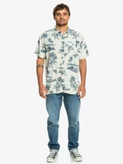 Quiksilver Airflow Viscose - Chemise Manches Courtes Pour Homme -Surf Soldes eqywt04475 quiksilverw wdw6 frt9