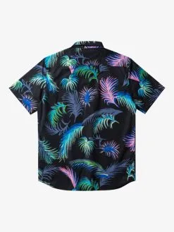 Quiksilver Tropical Glitch - Chemise Manches Courtes Pour Homme -Surf Soldes eqywt04492 quiksilverf kvj6 bck1