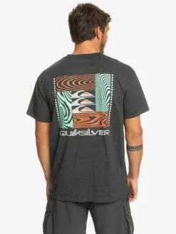 Quiksilver Warped Patterns - T-shirt Pour Homme -Surf Soldes eqyzt07205 quiksilverw kta0 bck1