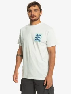 Quiksilver Warped Patterns - T-shirt Pour Homme -Surf Soldes eqyzt07205 quiksilverw wbk0 frt2