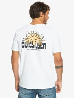 Quiksilver Rise & Shine - T-shirt Pour Homme -Surf Soldes eqyzt07225 quiksilverw wbb0 bck1