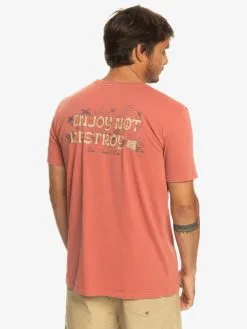 Quiksilver Enjoy Not Destroy - T-shirt Pour Homme -Surf Soldes eqyzt07259 quiksilverw mpd0 bck1