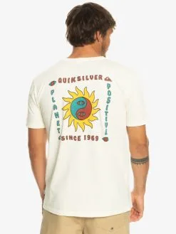 Quiksilver Planet Positive - T-shirt Pour Homme -Surf Soldes eqyzt07262 quiksilverw wdw0 bck1