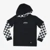 Quiksilver Checkers - T-shirt Manches Longues à Capuche Pour Garçon 8-16 Ans