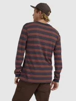 Quiksilver Haven Stripe - T-shirt Manches Longues Pour Homme -Surf Soldes uqykt03274 quiksilverw bsl3 bck1